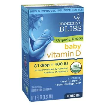 Mommy's Bliss | Organic Baby Vitamin D Drops 100 Servings,商家Walgreens,价格¥106