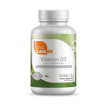 商品Zahler | Vitamin D3 50,000 IU Advanced Weekly Supplement - 120 Capsules,商家Macy's,价格¥136图片