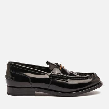 Alexander Wang Women's Carter Logo Letters Leather Loafers,价格$625