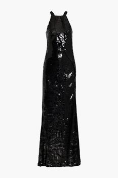 ROLAND MOURET, ROLAND MOURET | Castelli draped sequined tulle gown商品图片 4折