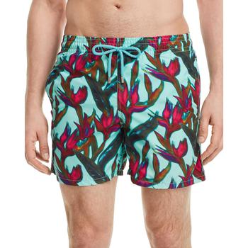 推荐Vilebrequin Mens Moorea Tropical Print Board Shorts Swim Trunks商品