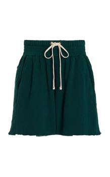 推荐Les Tien - Women's Organic Cotton Terry Yacht Shorts - Green - XXS - Moda Operandi商品