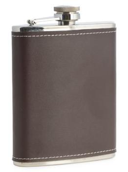 商品Stainless Steel & Leather Flask图片