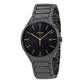 雷达男表是什么牌子, Rado | True Black Dial Ceramic Mens Watch R27238152商品图片 6.8折