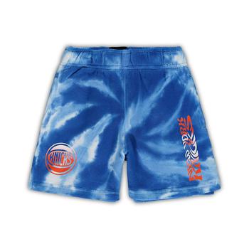 紧身裤男新款, Outerstuff | Toddler White, Blue New York Knicks Santa Monica Shorts商品图片 