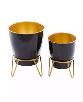 Novogratz Collection | Metal Indoor Outdoor Planter with Removable Stand Set of 2,商家Macy's,价格¥539