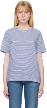 Rag & Bone | Blue & White Striped T-Shirt,商家Ssense US,价格¥536