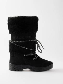 Bogner | Alta Badia 2 suede and shearling boots,商家MATCHES,价格¥2090