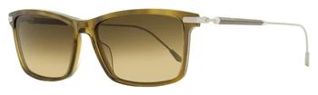 Longines | Longines Men's Rectangular Sunglasses LG0023 56F Brown/Ruthenium 58mm 3.2折