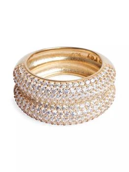 Nickho Rey | Anett 14K-Yellow-Gold Vermeil & Crystal Ring,商家Saks Fifth Avenue,价格¥1479