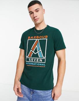 Barbour International, Barbour International | Barbour International A722 print t-shirt in green商品图片 