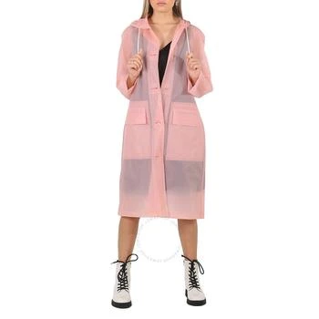 Burberry | Ladies Rose Pink Transparent Trench Coat,商家Jomashop,价格¥6165