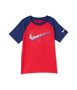 推荐Swoosh Pixel Raglan Graphic T-Shirt (Little Kids)商品