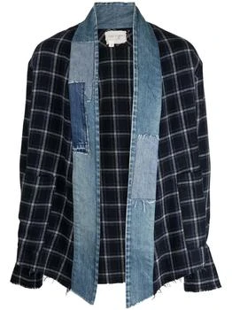 推荐GREG LAUREN MEN NAVY CHECK GL1商品