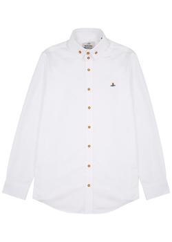 推荐Two Button Krall white cotton shirt商品