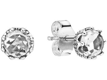 潘多拉耳钉, PANDORA | Clear Sparkling Crown Stud Earrings商品图片 