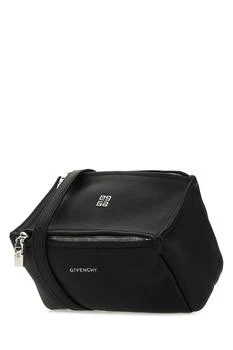 推荐Black leather mini Pandora crossbody bag商品