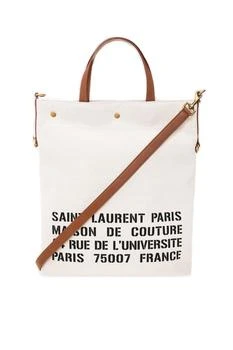 推荐Saint Laurent Stencil Logo Printed Tote Bag商品