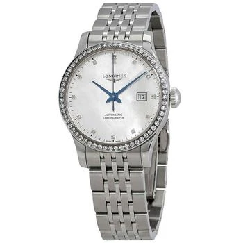 Longines | Record Automatic Mother of Pearl Dial Ladies Watch L2.321.0.87.6 7.1折, 满$75减$5, 满减