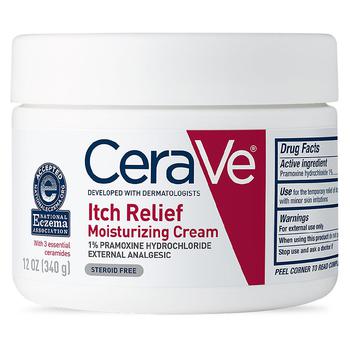 CeraVe | Itch Relief Moisturizing Cream Fragrance Free商品图片,满$80享8折, 满$30享8.5折, 满折