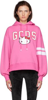 GCDS | Pink Hello Kitty Hoodie商品图片,独家减免邮费