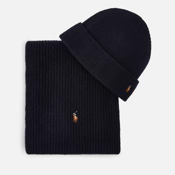 推荐Polo Ralph Lauren Wool-Blend Hat And Scarf Set商品