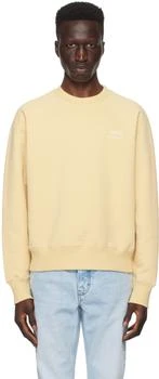 AMI | Yellow Printed Sweatshirt 