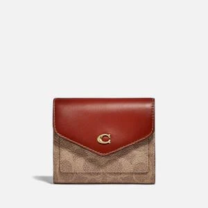 推荐Coach Women's Colorblock Coated Canvas Signature Wallet商品