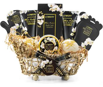 手膜评价, Lovery | Lovery Luxury Spa Bath Set - White Orchid - With Hand & Foot Lotion Masks商品图片 2.9折