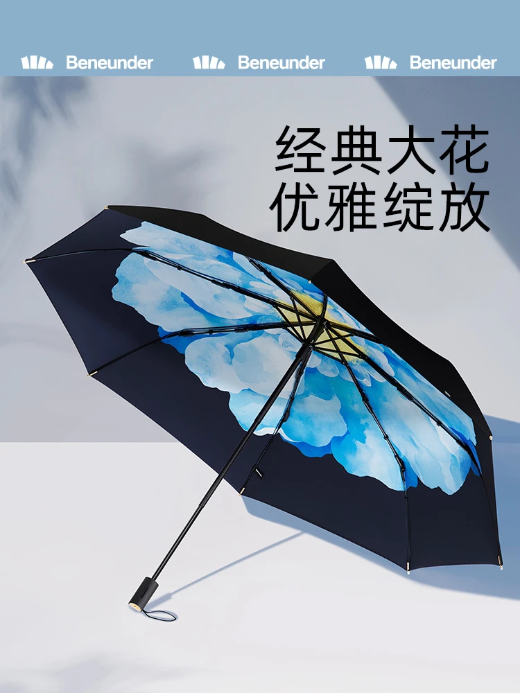 Beneunder | 蕉下大花伞小黑伞双层伞面防晒雨伞女晴雨两用黑胶遮阳隔热太阳伞,商家Yoonii,价格¥167