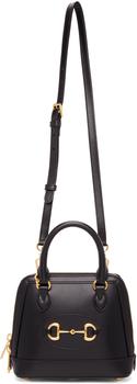 古驰托特包, Gucci | Black Small GG 'Gucci 1955' Horsebit Bag商品图片 