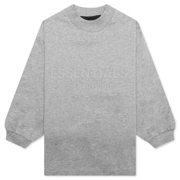 Essentials | Kids L/S Shirt - Dark Heather Oatmeal,商家Feature,价格¥342