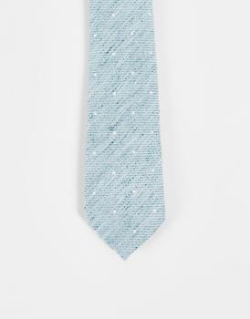 ASOS | ASOS DESIGN slim tie with texture and polka dot detail in mint商品图片,6折×额外8折x额外9.5折, 独家减免邮费, 额外八折, 额外九五折