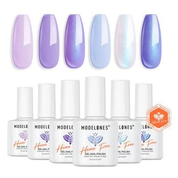 MODELONES | Lustrous Starry Cosmos - 无hema6色甲油胶套装敏感肌适用 7ml,商家MODELONES,价格¥81