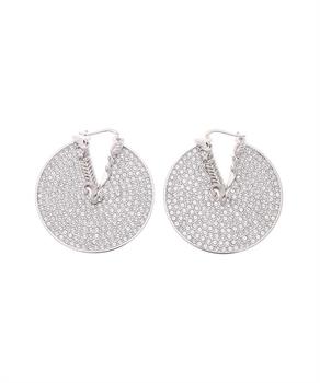 商品Versace | Versace crystal virtus hoop earrings,商家StyleMyle,价格¥6775图片