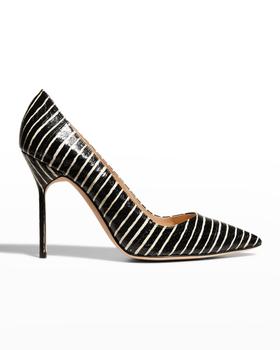 Manolo Blahnik直邮, Manolo Blahnik | BB 105mm Snakeskin Stiletto Pumps商品图片 满$400减$100, 满减