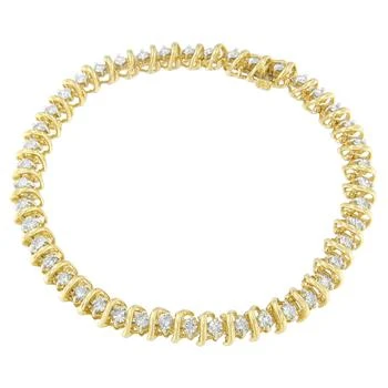 Haus of Brilliance | 14K Yellow Gold Round Cut Diamond Wrap Bracelet,商家Premium Outlets,价格¥24581