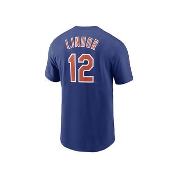 NIKE | New York Mets Men's Name and Number Player T-Shirt - Francisco Lindor商品图片,独家减免邮费