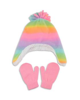 商品Capelli | Girls' Rainbow Hat & Mittens Set - Baby, Little Kid,商家Bloomingdale's,价格¥94图片