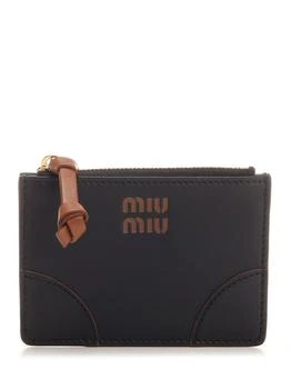 Miu Miu | Miu Miu Logo-Embossed Zipped Wallet,商家Cettire,价格¥3353