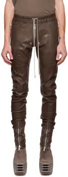 rick owens男裤, Rick Owens | Gray Gary Leather Pants商品图片 额外8.5折, 额外八五折