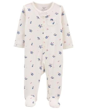 product Floral 2-Way Zip Cotton Sleep & Play image