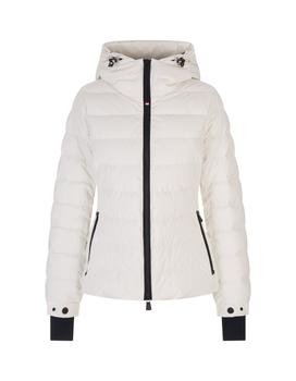 Moncler | Moncler Grenoble Woman White Chessel Short Down Jacket商品图片,7.5折