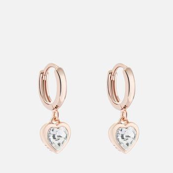 商品Ted Baker Women's Hanniy: Crystal Heart Earrings - Rose Gold/Crystal图片