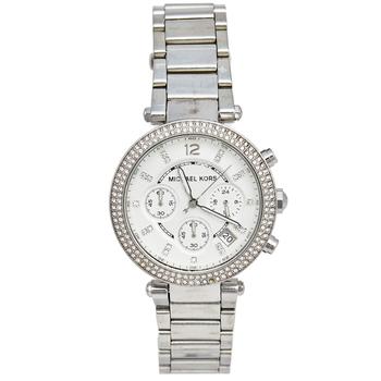 推荐Michael Kors Silver Stainless Steel Parker MK5353 Women's Wristwatch 39 mm商品