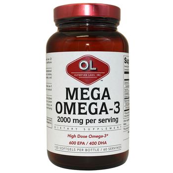 商品Olympian Labs | Mega Omega-3 Fish Oils 2000mg,商家Walgreens,价格¥190图片