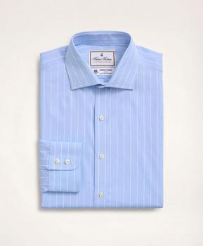 Brooks Brothers | Brooks Brothers x Thomas Mason® Regent Regular-Fit Dress Shirt, Poplin English Collar Bold Stripe商品图片,