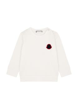 推荐KIDS Ivory logo stretch-cotton sweatshirt商品