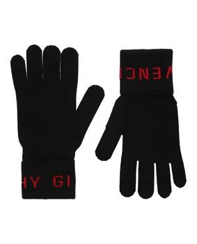 Givenchy | Ribbed Logo Wool Gloves,商家Maison Beyond,价格¥687
