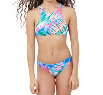 Gottex | Gottex - Girls Tie Dye High Neck Bikini Top with Matching Bikini Bottom,商家ELITE FINDS,价格¥249